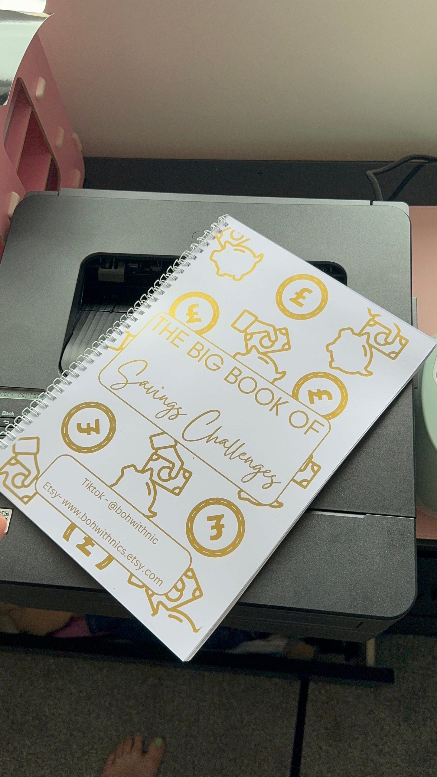 SAVINGS CHALLENGE book, cash stuffing, budgeting, saver, birthdays, Christmas, Eid,
